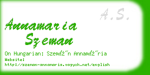 annamaria szeman business card